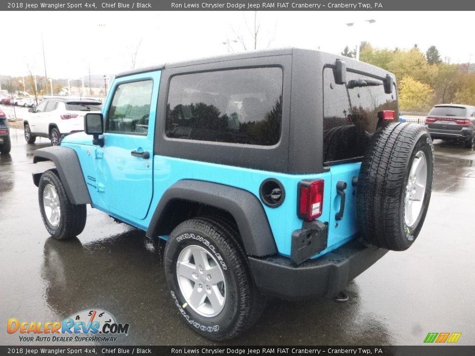 2018 Jeep Wrangler Sport 4x4 Chief Blue / Black Photo #3