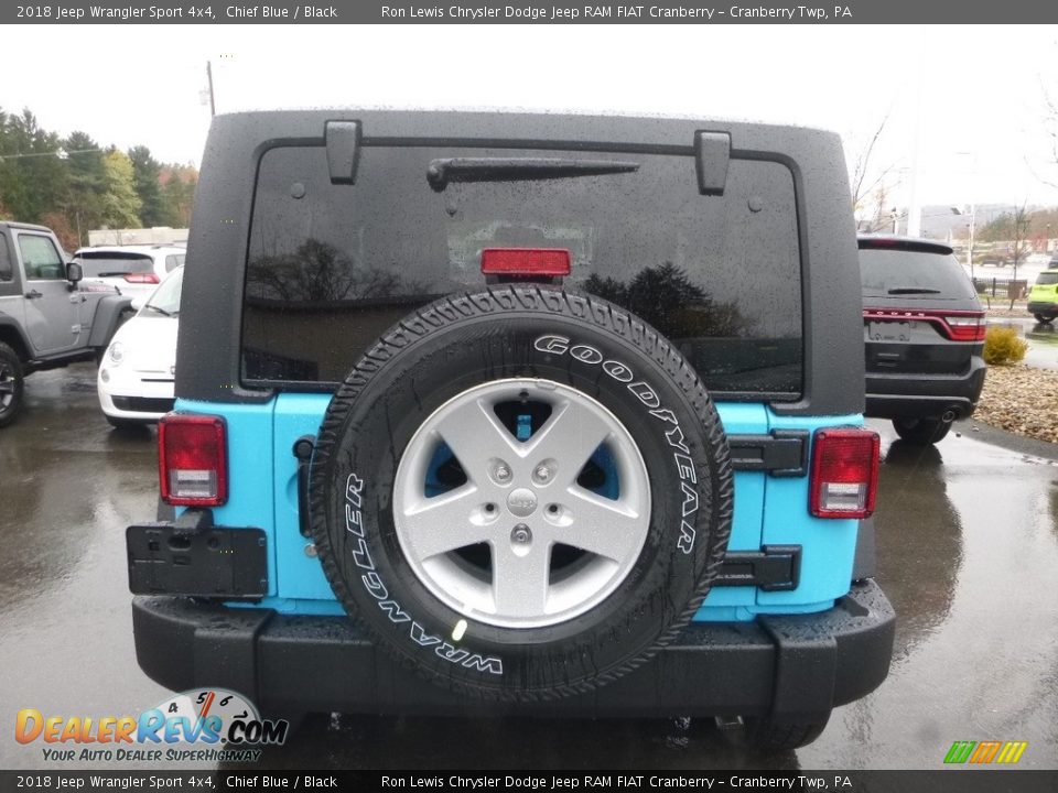 2018 Jeep Wrangler Sport 4x4 Chief Blue / Black Photo #4