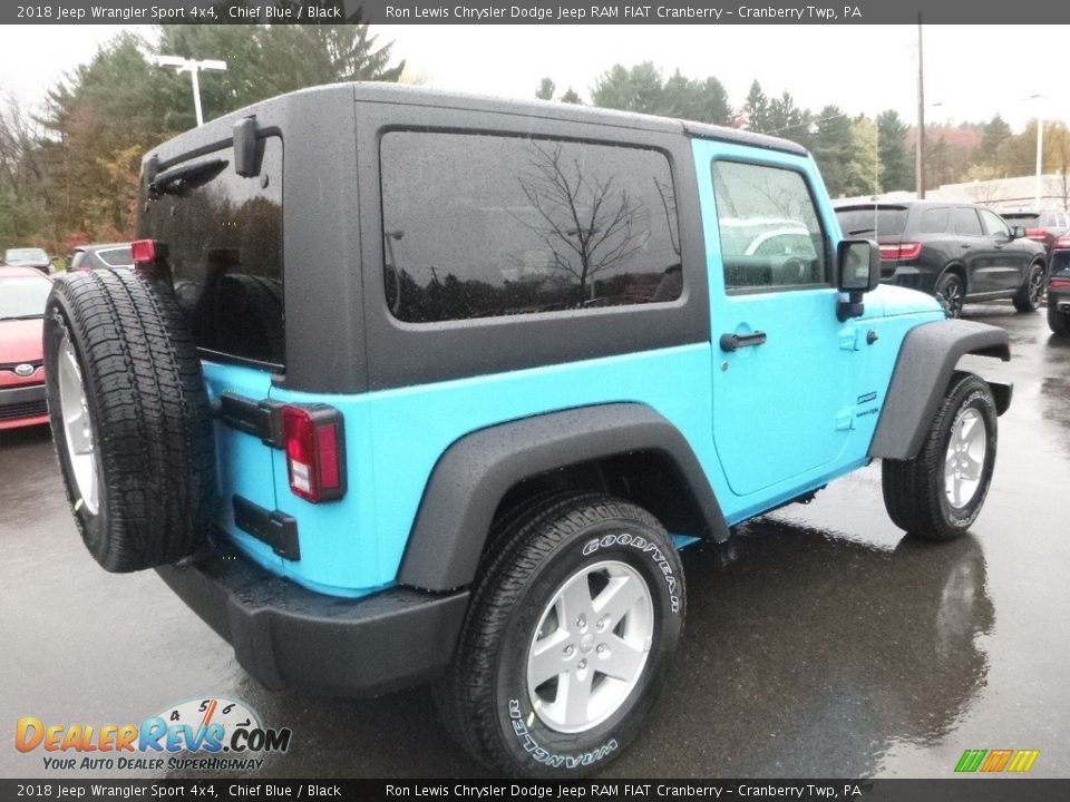 2018 Jeep Wrangler Sport 4x4 Chief Blue / Black Photo #5