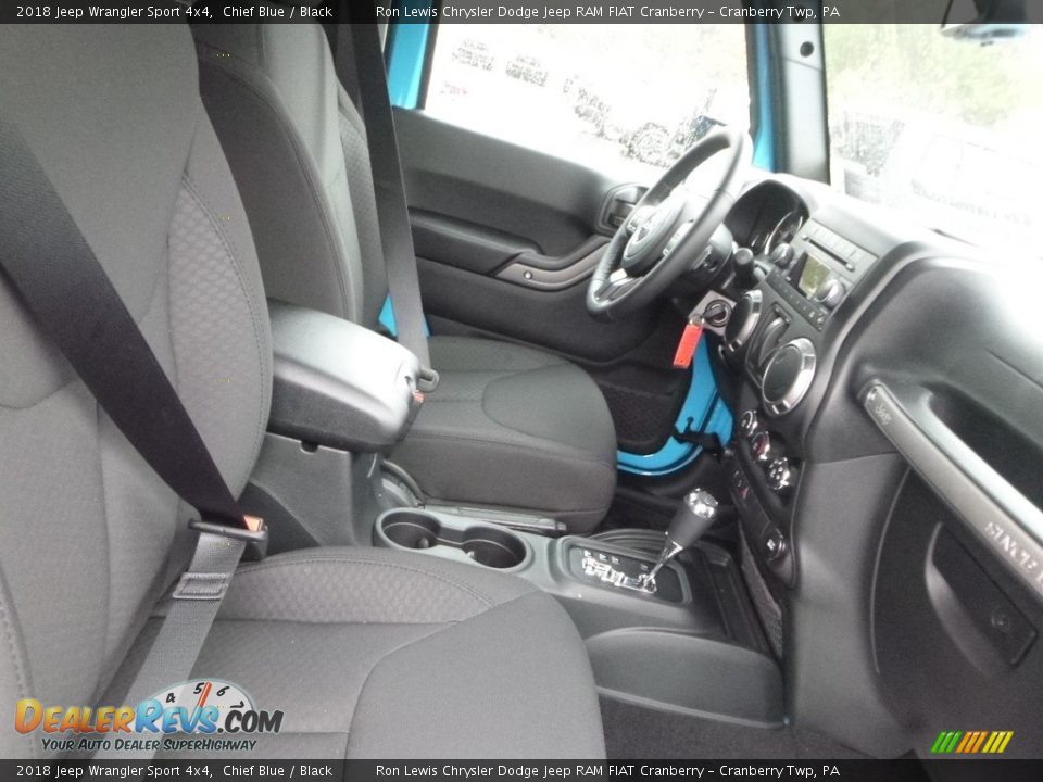 2018 Jeep Wrangler Sport 4x4 Chief Blue / Black Photo #10