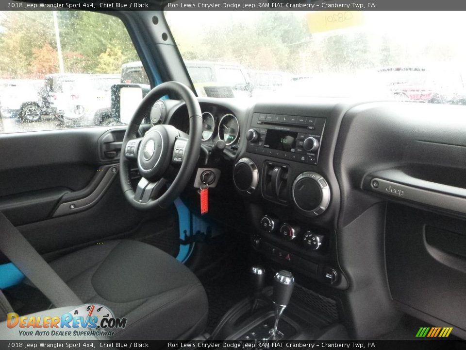 2018 Jeep Wrangler Sport 4x4 Chief Blue / Black Photo #11
