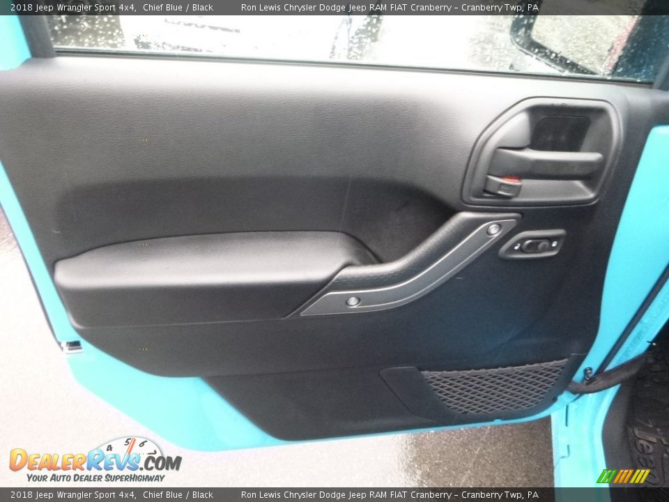 2018 Jeep Wrangler Sport 4x4 Chief Blue / Black Photo #14