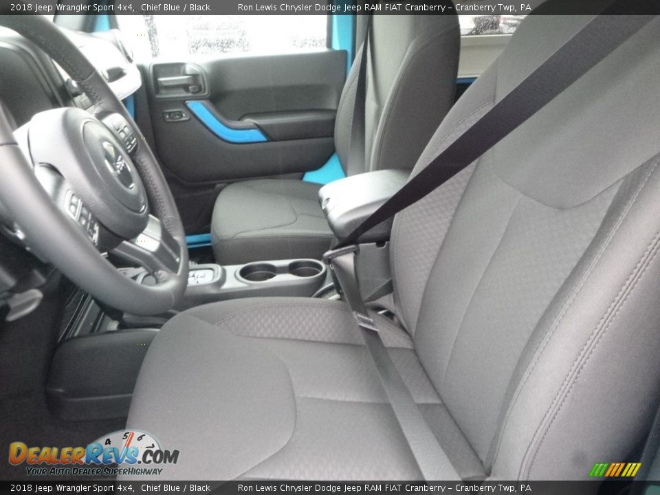 2018 Jeep Wrangler Sport 4x4 Chief Blue / Black Photo #15