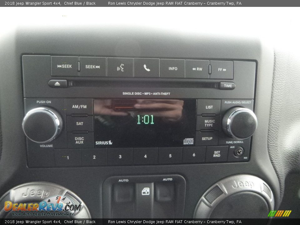 2018 Jeep Wrangler Sport 4x4 Chief Blue / Black Photo #17