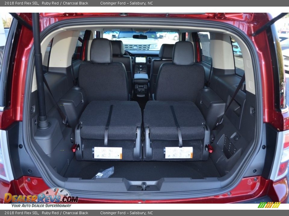 2018 Ford Flex SEL Ruby Red / Charcoal Black Photo #9
