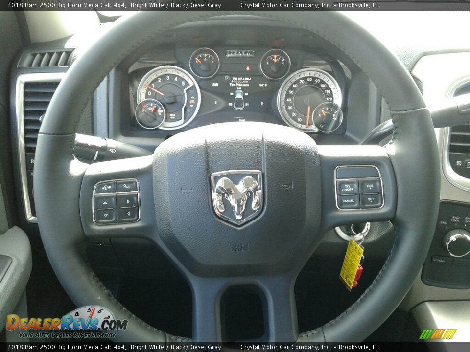 2018 Ram 2500 Big Horn Mega Cab 4x4 Steering Wheel Photo #14