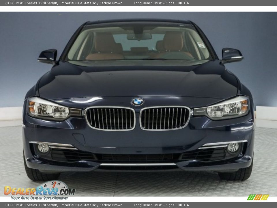 2014 BMW 3 Series 328i Sedan Imperial Blue Metallic / Saddle Brown Photo #2
