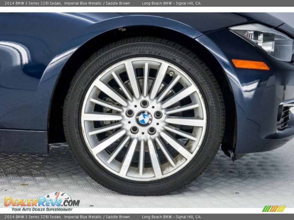 2014 BMW 3 Series 328i Sedan Imperial Blue Metallic / Saddle Brown Photo #8