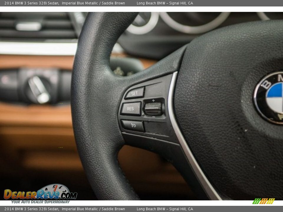 2014 BMW 3 Series 328i Sedan Imperial Blue Metallic / Saddle Brown Photo #13