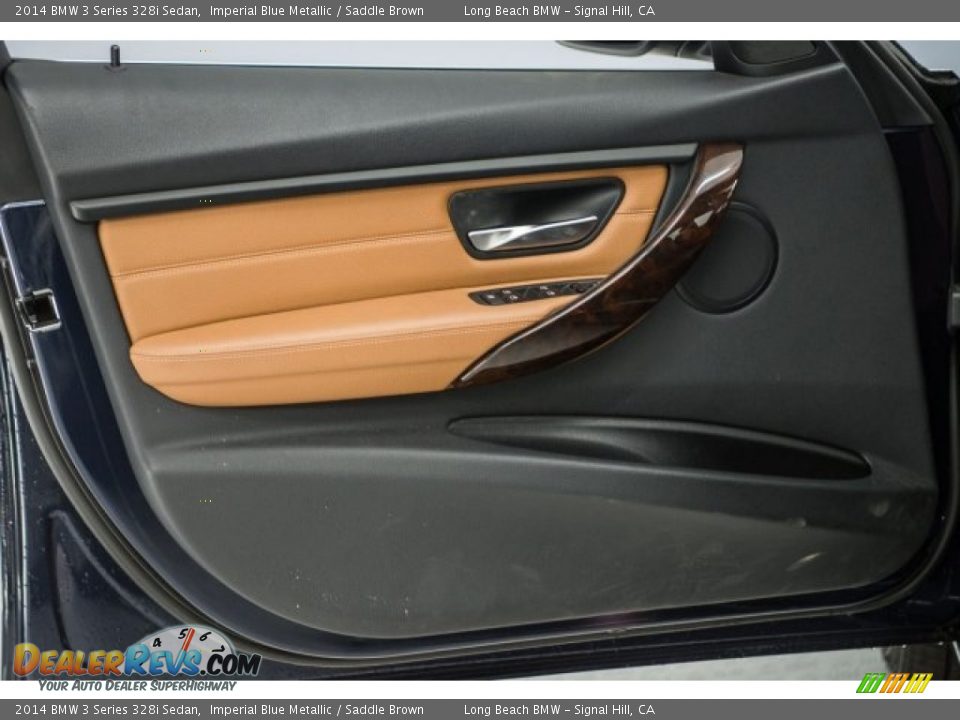 2014 BMW 3 Series 328i Sedan Imperial Blue Metallic / Saddle Brown Photo #16