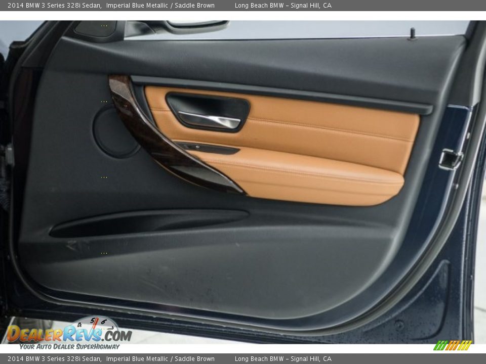2014 BMW 3 Series 328i Sedan Imperial Blue Metallic / Saddle Brown Photo #20