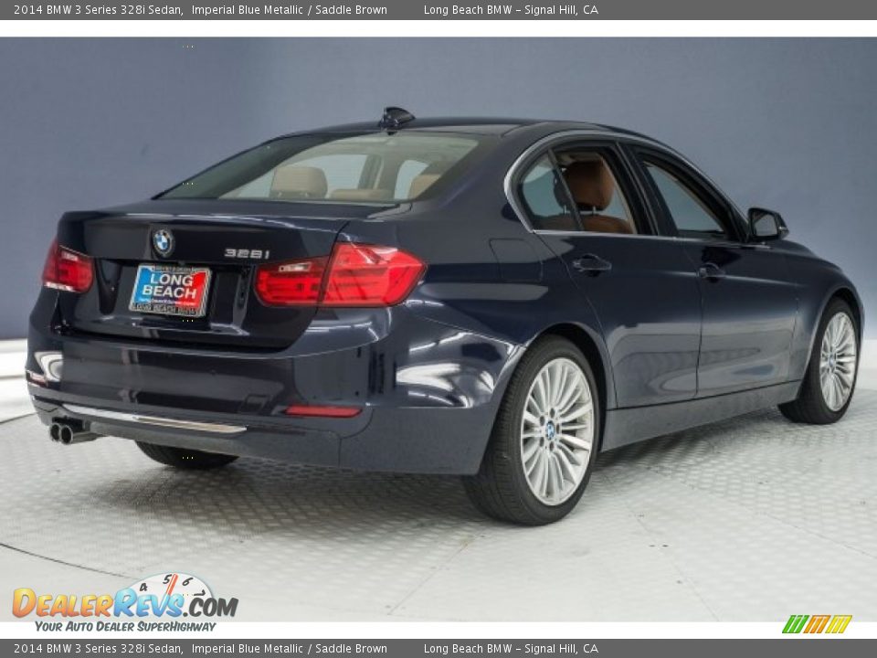 2014 BMW 3 Series 328i Sedan Imperial Blue Metallic / Saddle Brown Photo #26