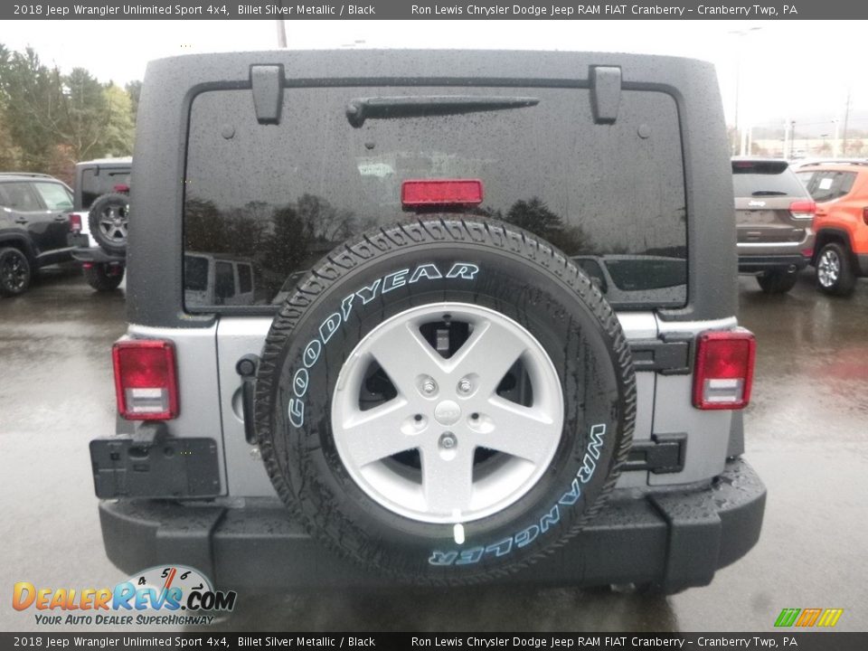 2018 Jeep Wrangler Unlimited Sport 4x4 Billet Silver Metallic / Black Photo #4