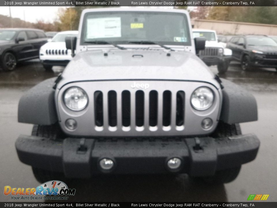 2018 Jeep Wrangler Unlimited Sport 4x4 Billet Silver Metallic / Black Photo #8