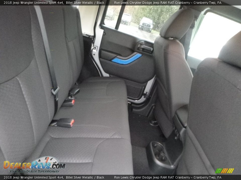 2018 Jeep Wrangler Unlimited Sport 4x4 Billet Silver Metallic / Black Photo #12