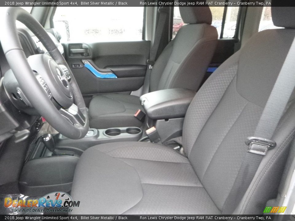 2018 Jeep Wrangler Unlimited Sport 4x4 Billet Silver Metallic / Black Photo #13