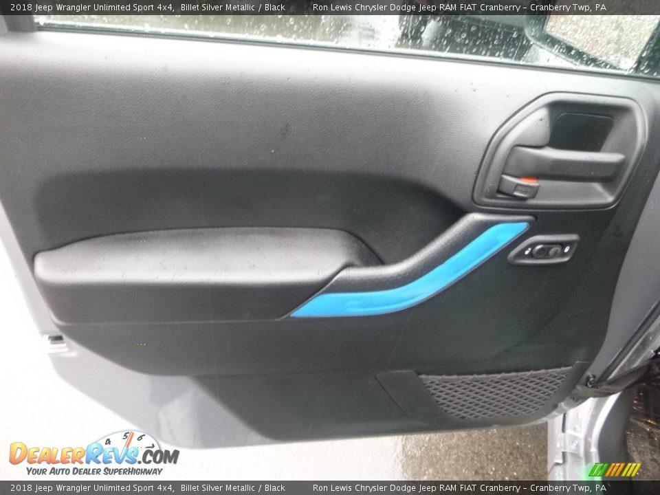 2018 Jeep Wrangler Unlimited Sport 4x4 Billet Silver Metallic / Black Photo #14