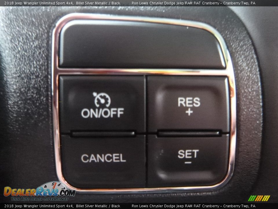 2018 Jeep Wrangler Unlimited Sport 4x4 Billet Silver Metallic / Black Photo #17