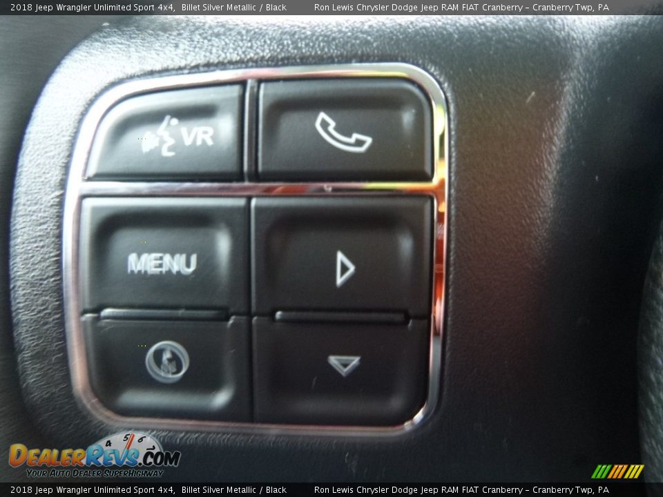 2018 Jeep Wrangler Unlimited Sport 4x4 Billet Silver Metallic / Black Photo #18