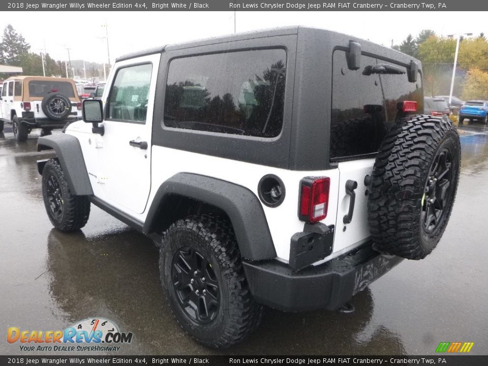 2018 Jeep Wrangler Willys Wheeler Edition 4x4 Bright White / Black Photo #3