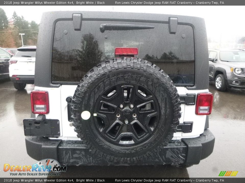 2018 Jeep Wrangler Willys Wheeler Edition 4x4 Bright White / Black Photo #4
