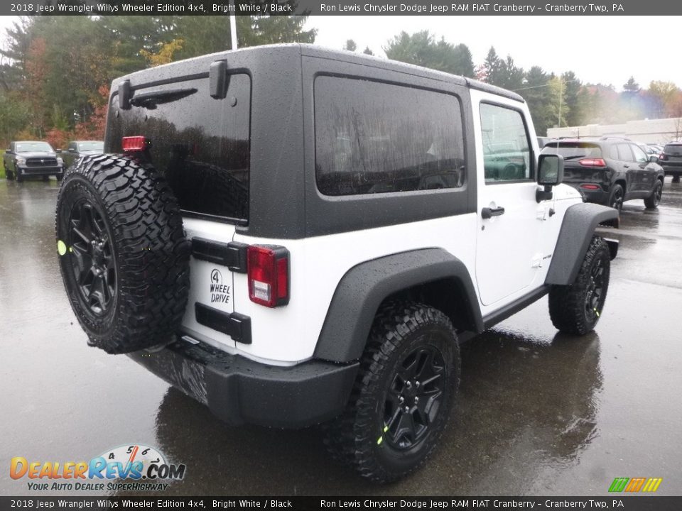 2018 Jeep Wrangler Willys Wheeler Edition 4x4 Bright White / Black Photo #5