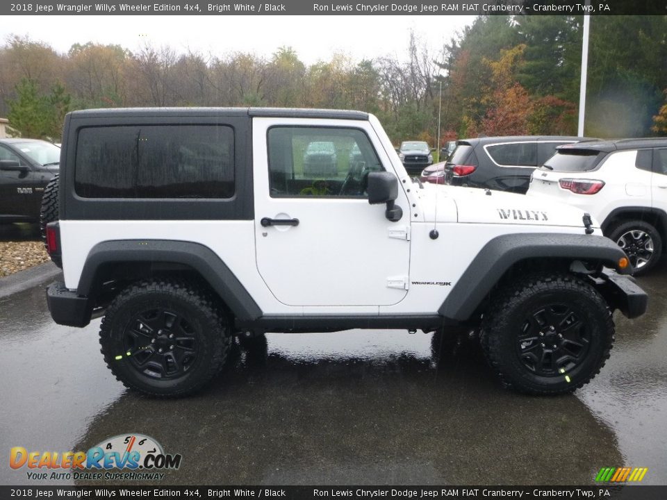 2018 Jeep Wrangler Willys Wheeler Edition 4x4 Bright White / Black Photo #6
