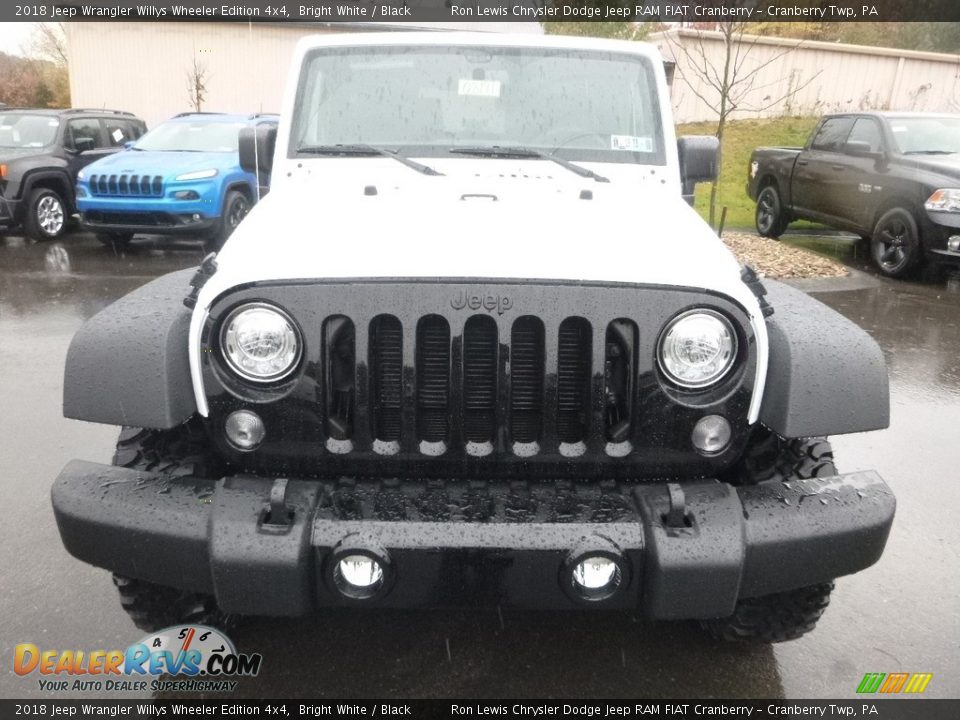 2018 Jeep Wrangler Willys Wheeler Edition 4x4 Bright White / Black Photo #8