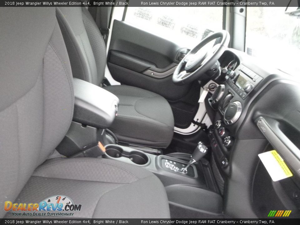 2018 Jeep Wrangler Willys Wheeler Edition 4x4 Bright White / Black Photo #10