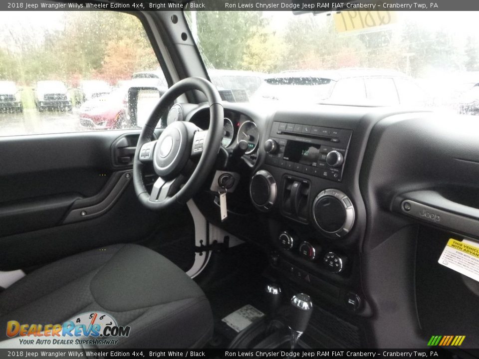 2018 Jeep Wrangler Willys Wheeler Edition 4x4 Bright White / Black Photo #11