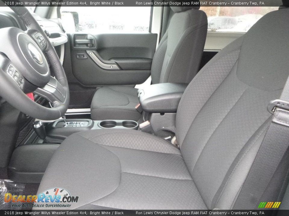 2018 Jeep Wrangler Willys Wheeler Edition 4x4 Bright White / Black Photo #14