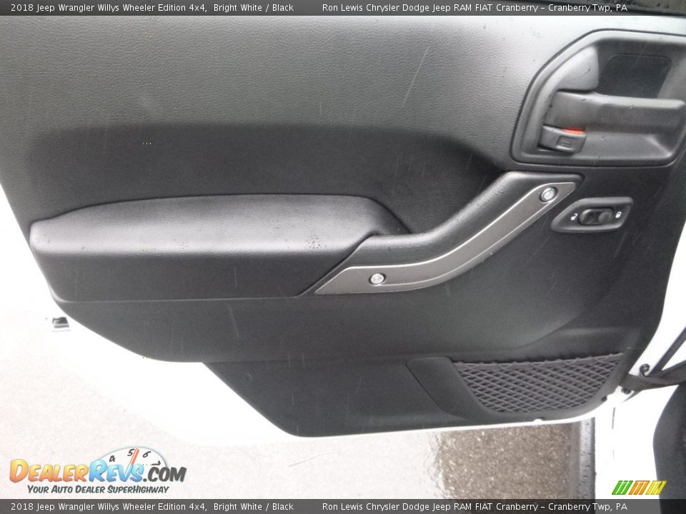 2018 Jeep Wrangler Willys Wheeler Edition 4x4 Bright White / Black Photo #15