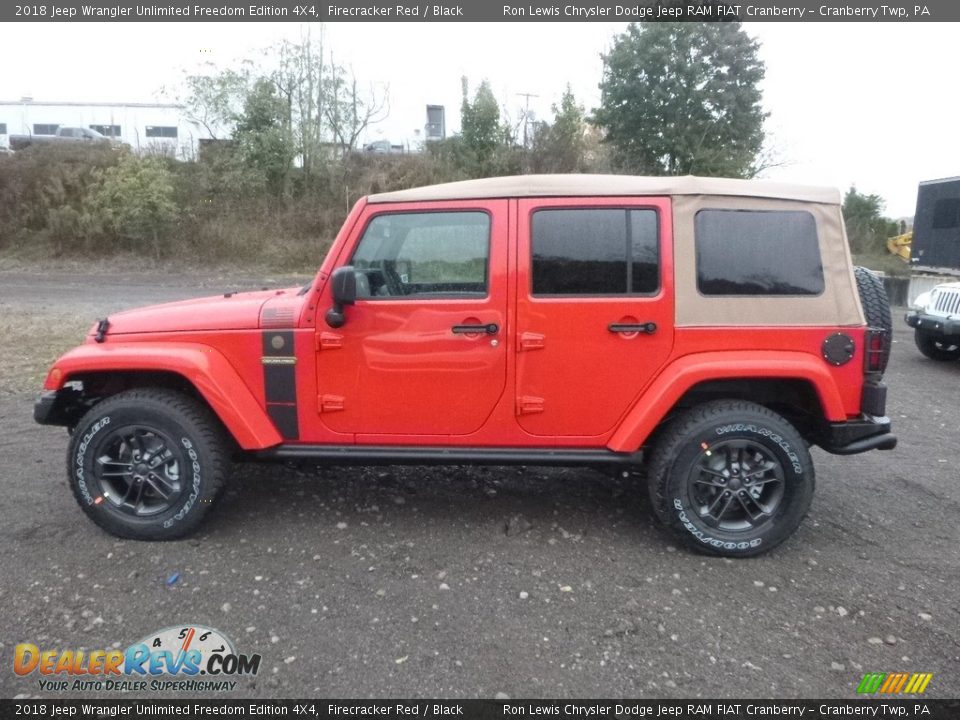 Firecracker Red 2018 Jeep Wrangler Unlimited Freedom Edition 4X4 Photo #2