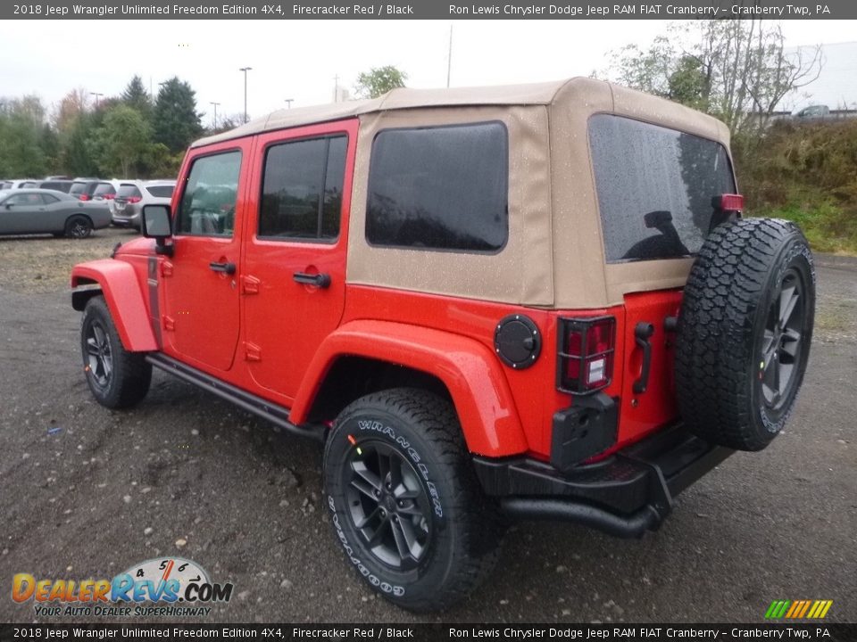 2018 Jeep Wrangler Unlimited Freedom Edition 4X4 Firecracker Red / Black Photo #3