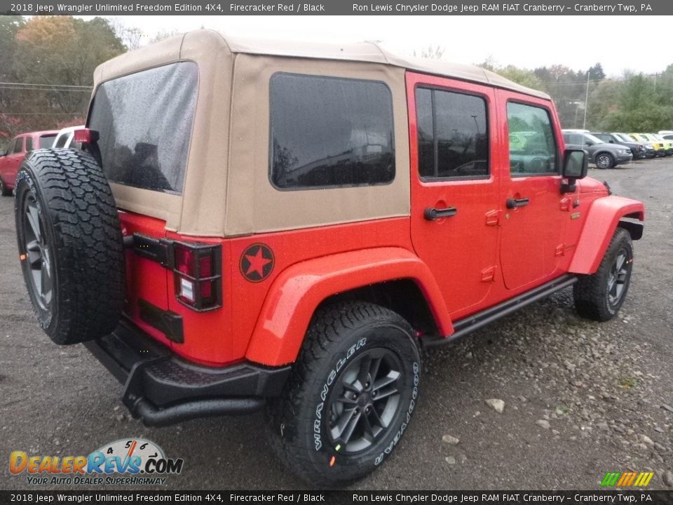 2018 Jeep Wrangler Unlimited Freedom Edition 4X4 Firecracker Red / Black Photo #5