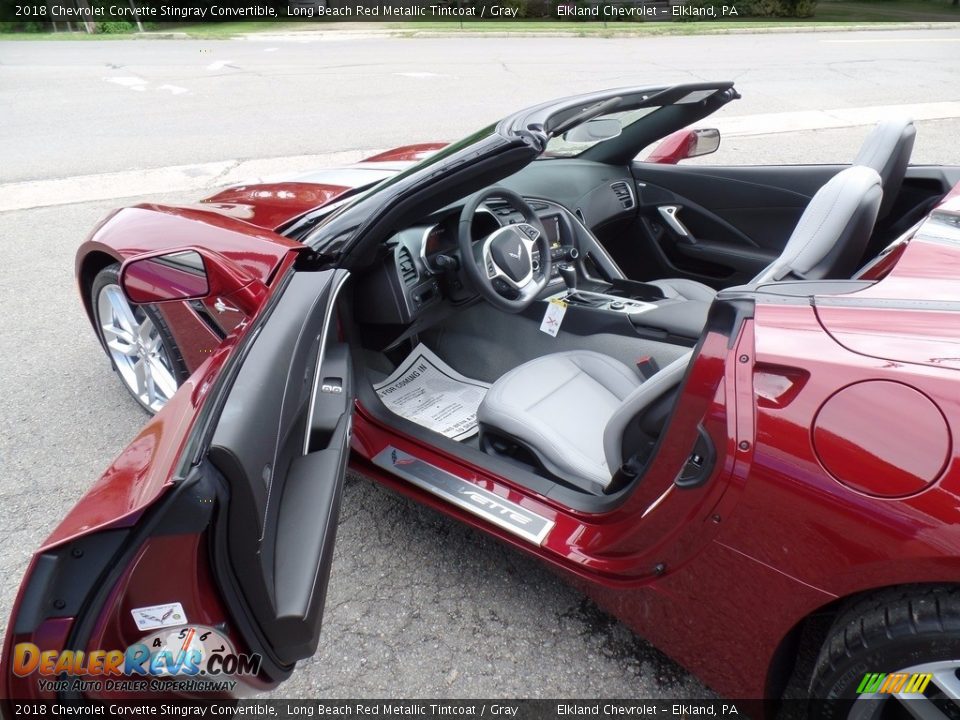 2018 Chevrolet Corvette Stingray Convertible Long Beach Red Metallic Tintcoat / Gray Photo #22