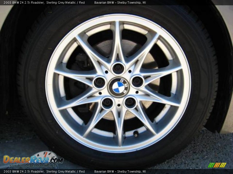 2003 BMW Z4 2.5i Roadster Sterling Grey Metallic / Red Photo #10