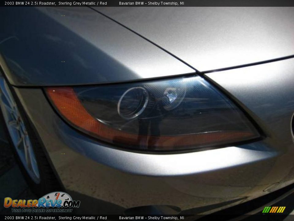 2003 BMW Z4 2.5i Roadster Sterling Grey Metallic / Red Photo #11