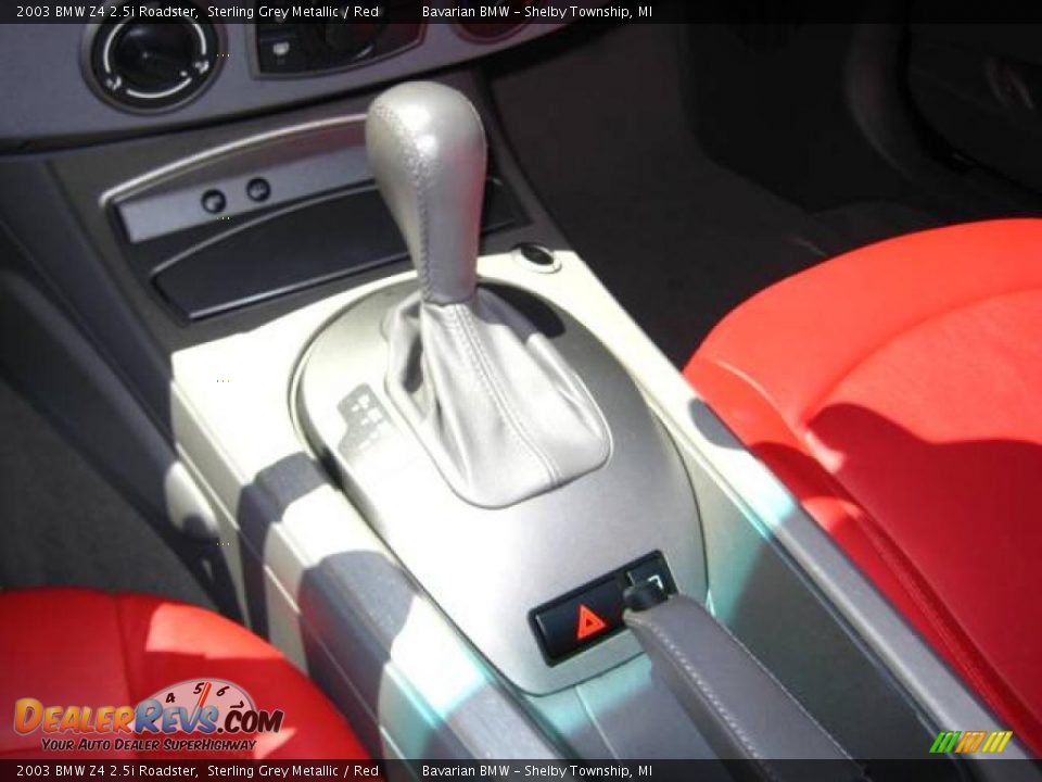 2003 BMW Z4 2.5i Roadster Sterling Grey Metallic / Red Photo #17