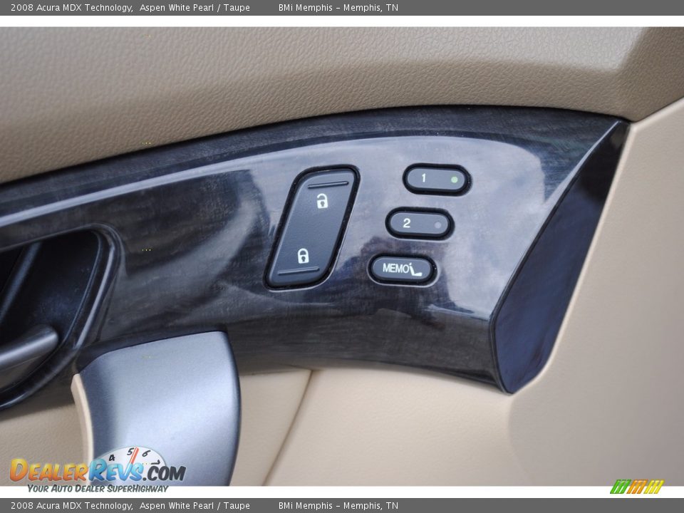 2008 Acura MDX Technology Aspen White Pearl / Taupe Photo #11