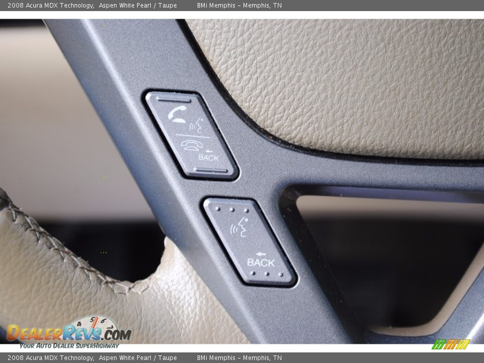 2008 Acura MDX Technology Aspen White Pearl / Taupe Photo #16