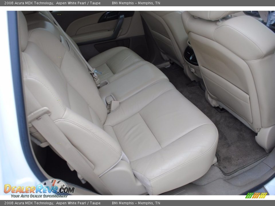 2008 Acura MDX Technology Aspen White Pearl / Taupe Photo #29