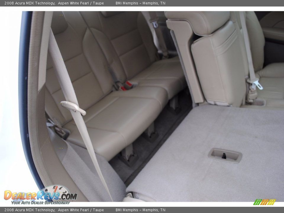 2008 Acura MDX Technology Aspen White Pearl / Taupe Photo #30