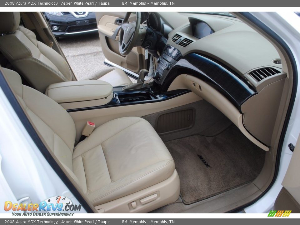2008 Acura MDX Technology Aspen White Pearl / Taupe Photo #32
