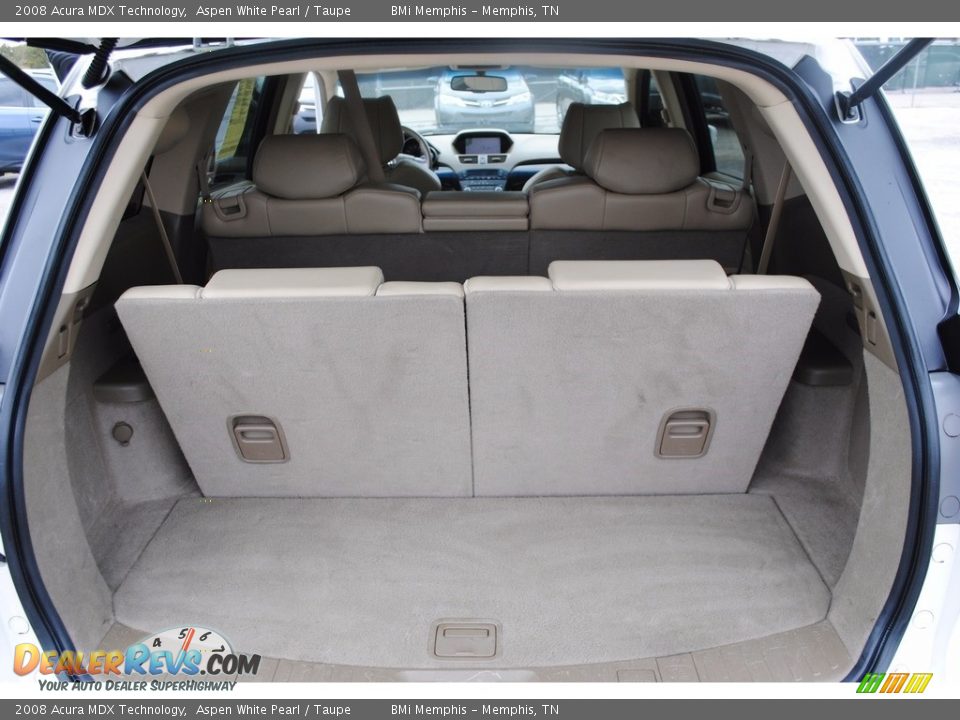 2008 Acura MDX Technology Aspen White Pearl / Taupe Photo #34