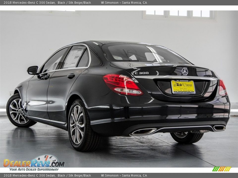 2018 Mercedes-Benz C 300 Sedan Black / Silk Beige/Black Photo #3