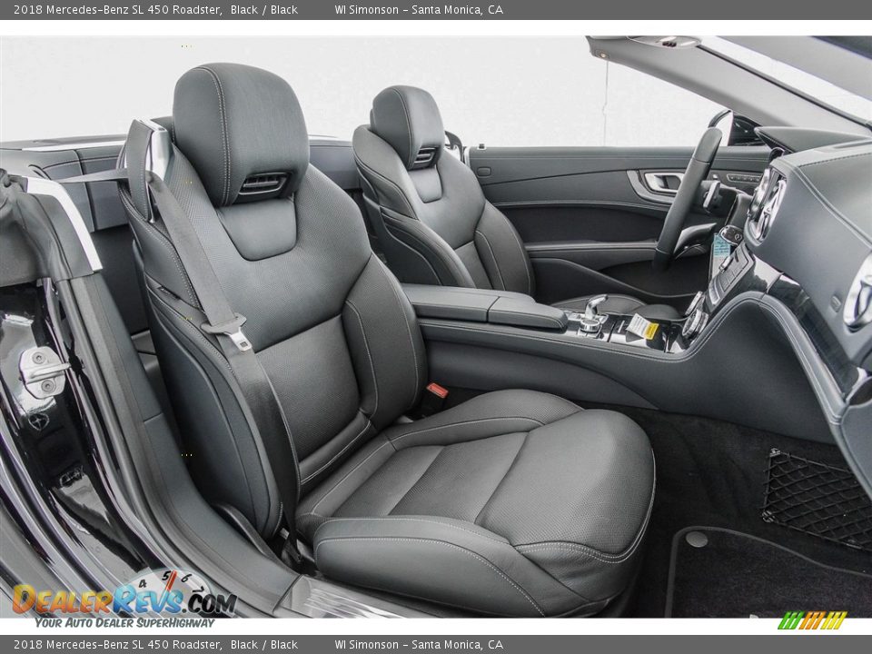 Black Interior - 2018 Mercedes-Benz SL 450 Roadster Photo #2