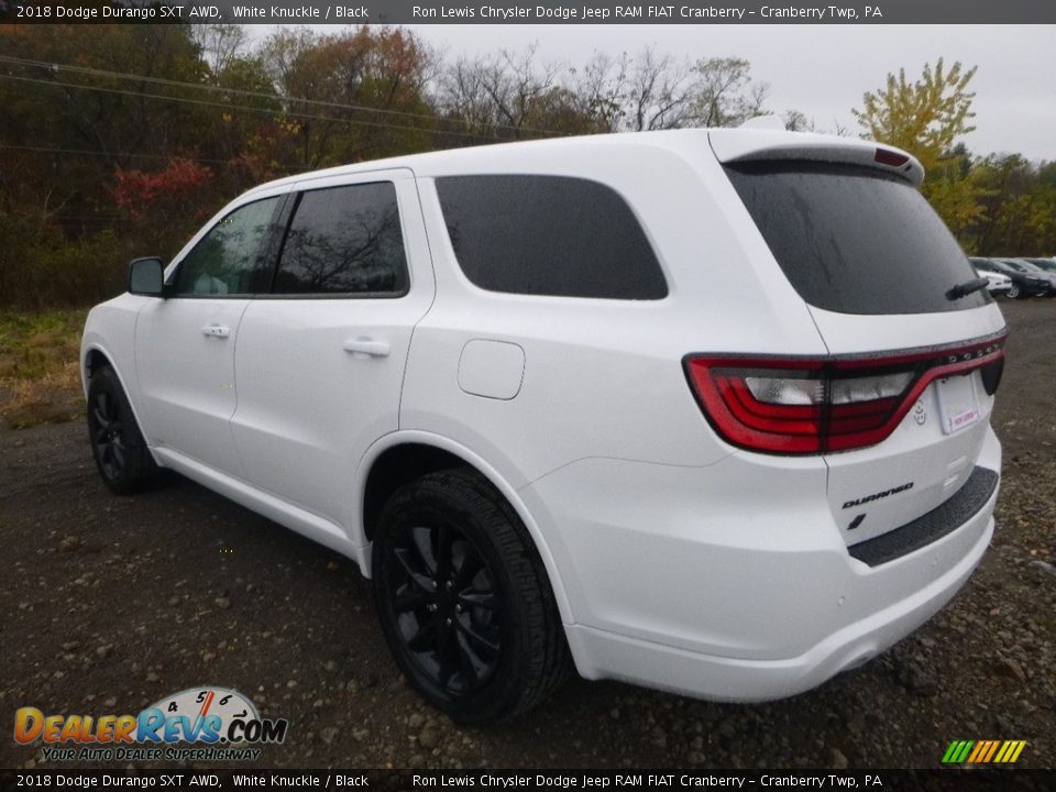 2018 Dodge Durango SXT AWD White Knuckle / Black Photo #3