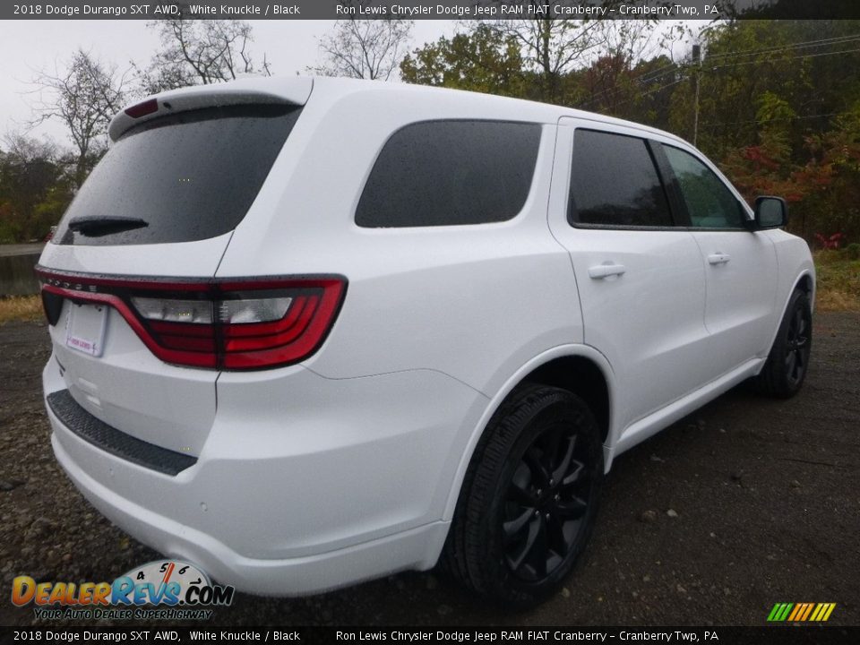 2018 Dodge Durango SXT AWD White Knuckle / Black Photo #5
