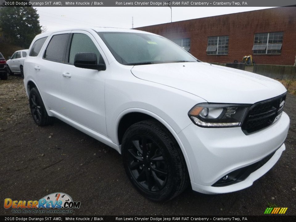 2018 Dodge Durango SXT AWD White Knuckle / Black Photo #7